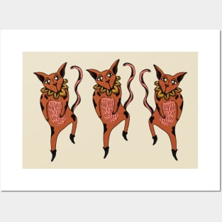 Dancing Cats Posters and Art